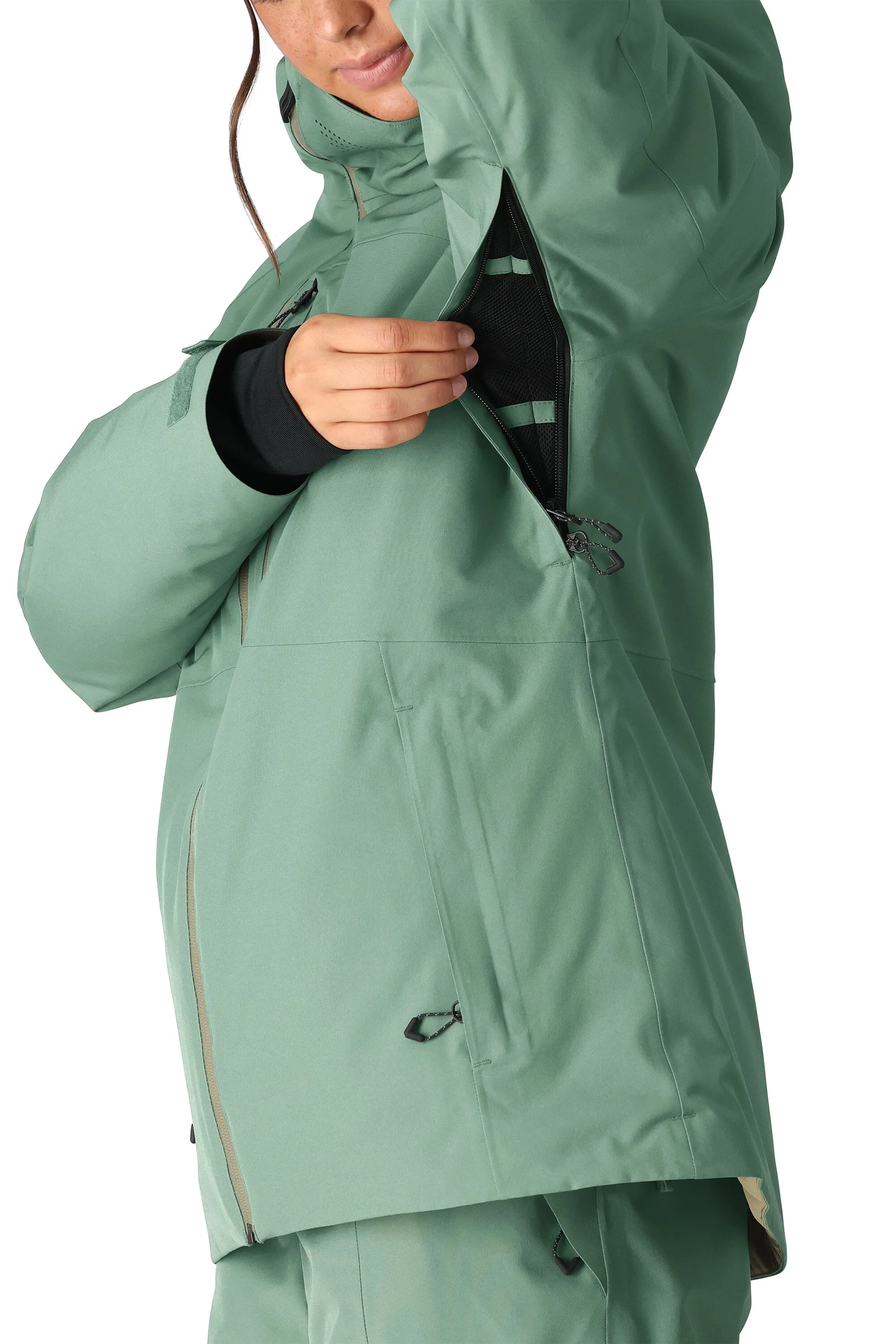 686 Women's Hydra Insulated Snowboard Jacket Cypress Green 2025