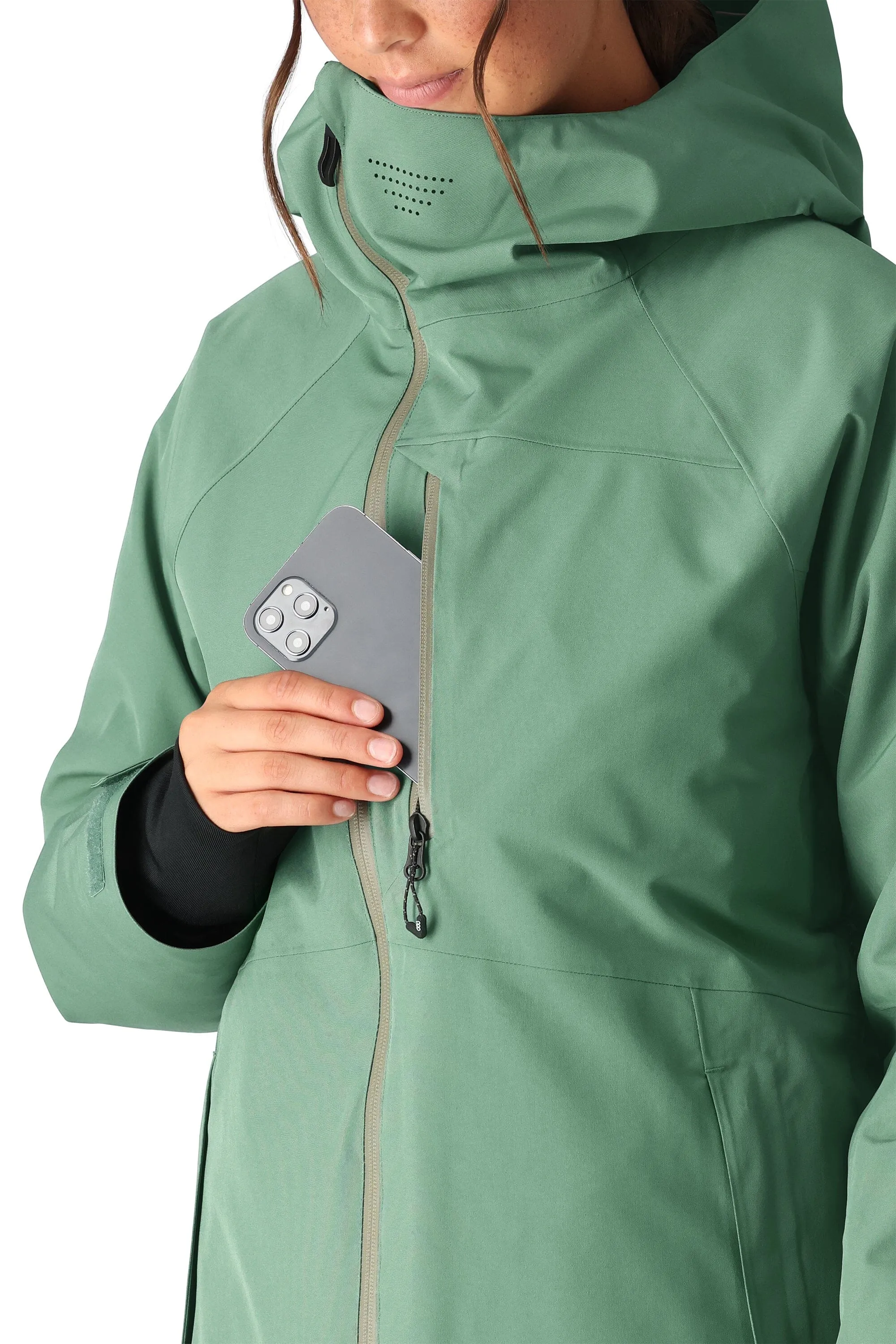 686 Women's Hydra Insulated Snowboard Jacket Cypress Green 2025