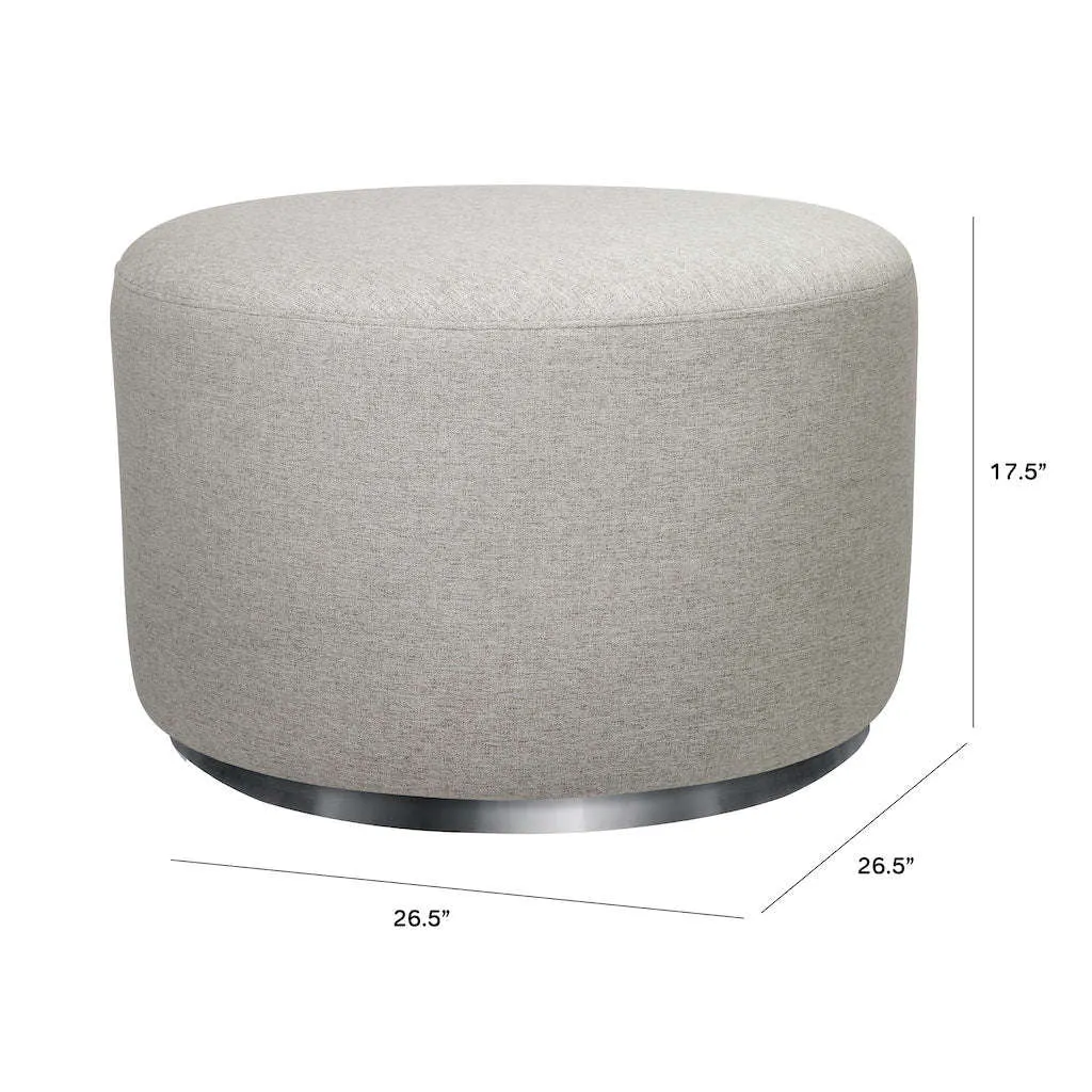 Babyletto Tuba Gliding Ottoman in Eco-Performance Fabric | Water Repellent & Stain Resistant