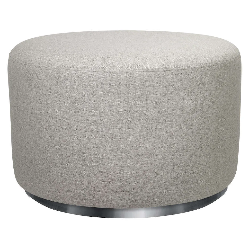 Babyletto Tuba Gliding Ottoman in Eco-Performance Fabric | Water Repellent & Stain Resistant