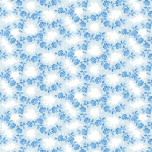 Benartex Bluesette 13451 05 Light Blue Petite Floral By The Yard