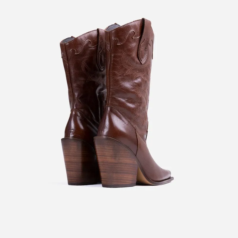 Bonderia Brown Western Boots