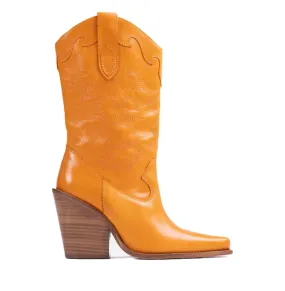 Bonderia Orange Western Boots