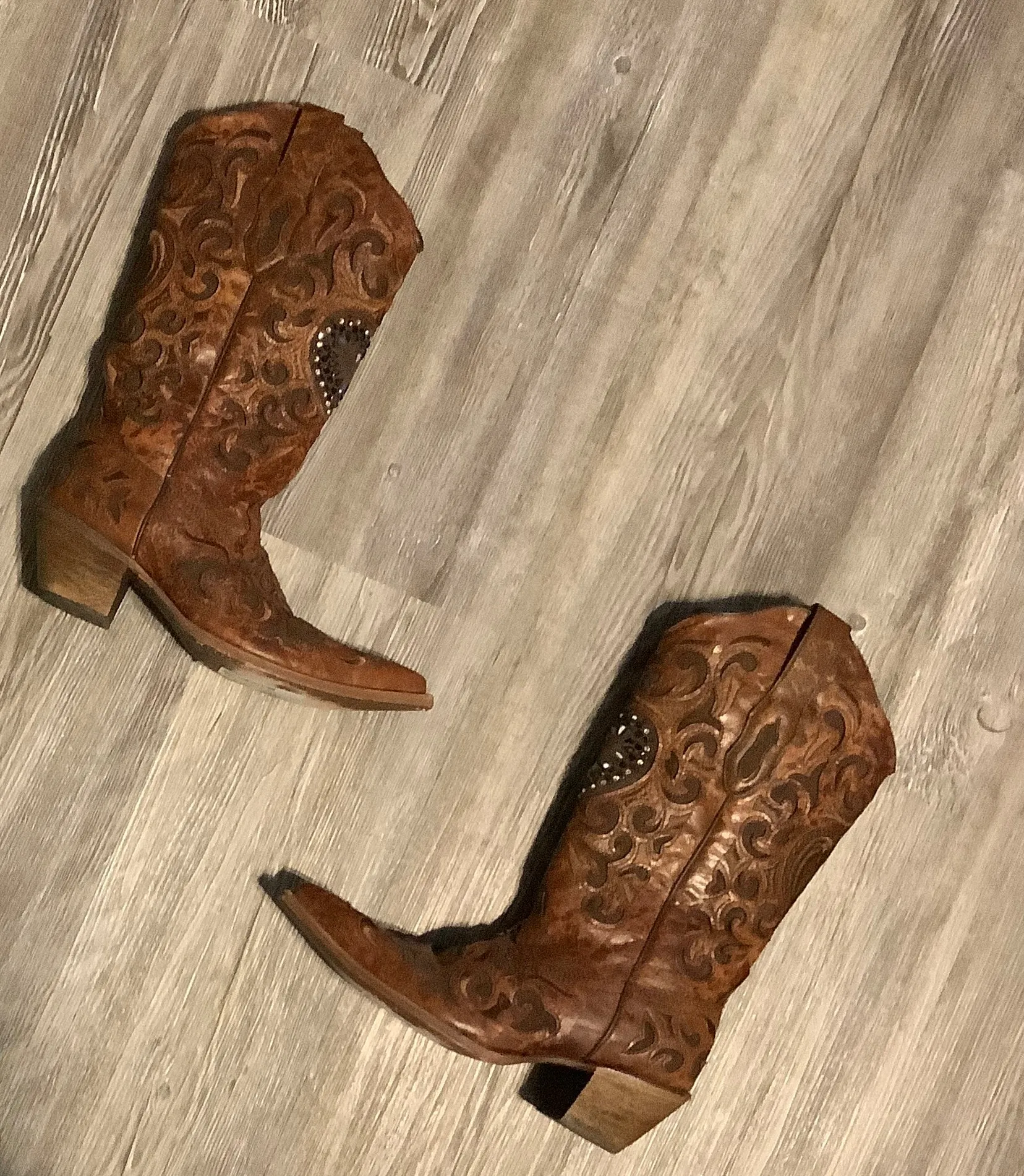 Boots Western By Corral In Brown, Size: 7.5