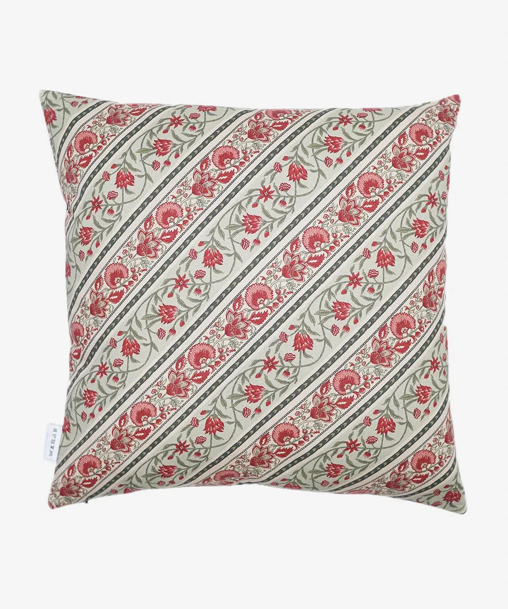 Bordered Blooms - Cushion Cover