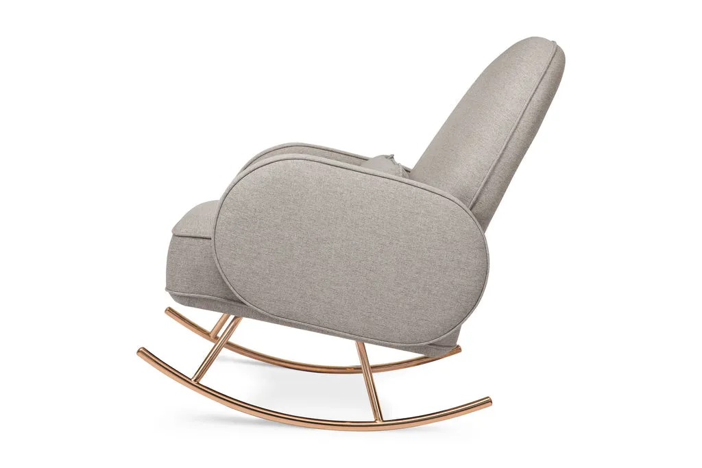 Compass Rocker Nursery Chair - Performance Grey Eco-Weave