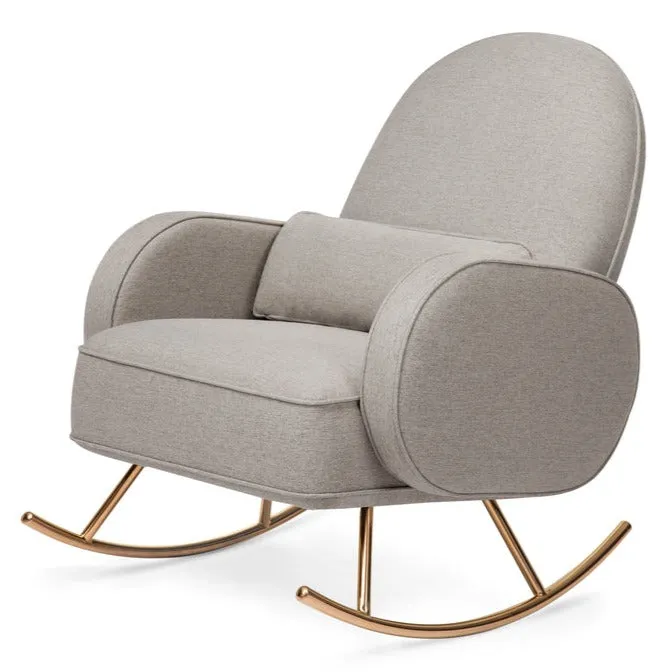 Compass Rocker Nursery Chair - Performance Grey Eco-Weave