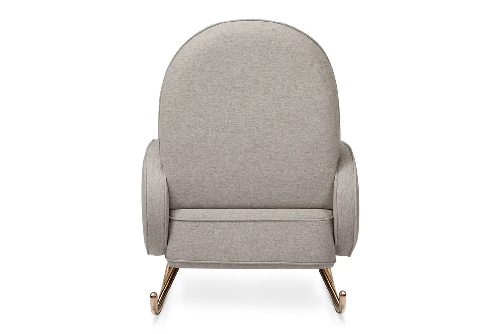 Compass Rocker Nursery Chair - Performance Grey Eco-Weave