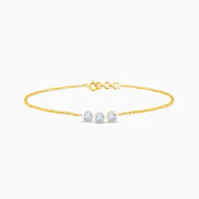 Gold Classic Glamour Diamond Bracelet