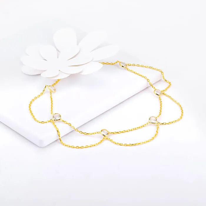 Golden Twinkling Sparkle Anklet