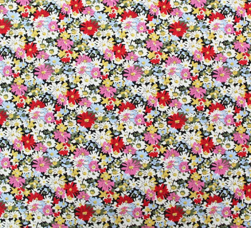 Great Value - Wide Width Floral Cotton - Pinks - Flower Fields