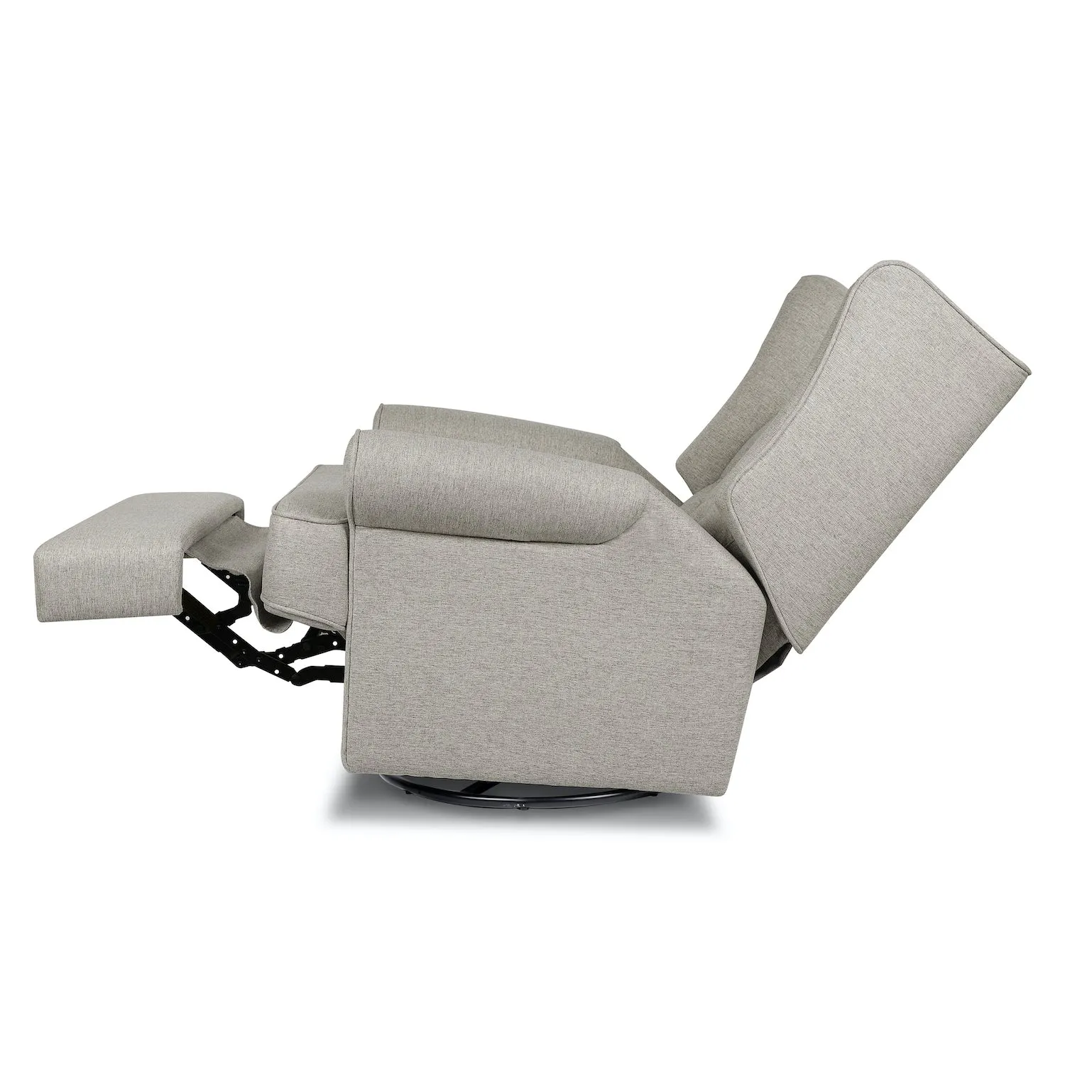 Harbour Electronic Recliner   Swivel Glider in Eco-Performance Fabric with USB Port - Grey