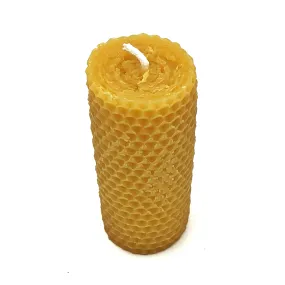 Honeycomb Pillar Rolled Beeswax Candle