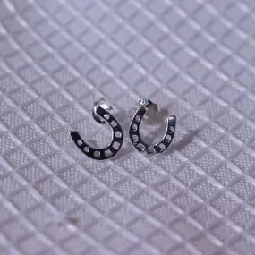 Horseshoe Studded Earrings (Sterling Silver 925)