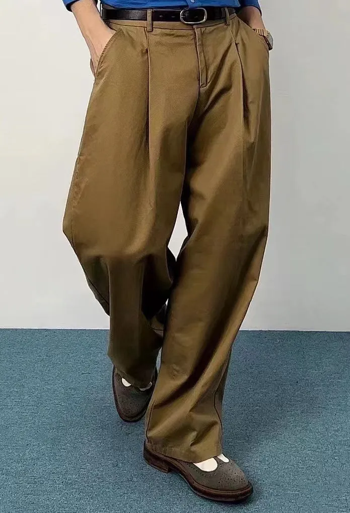 Khaki casual pants