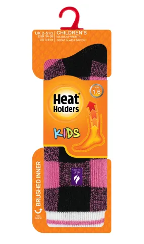 Kids' Ella LITE™ Plaid Slipper Sock