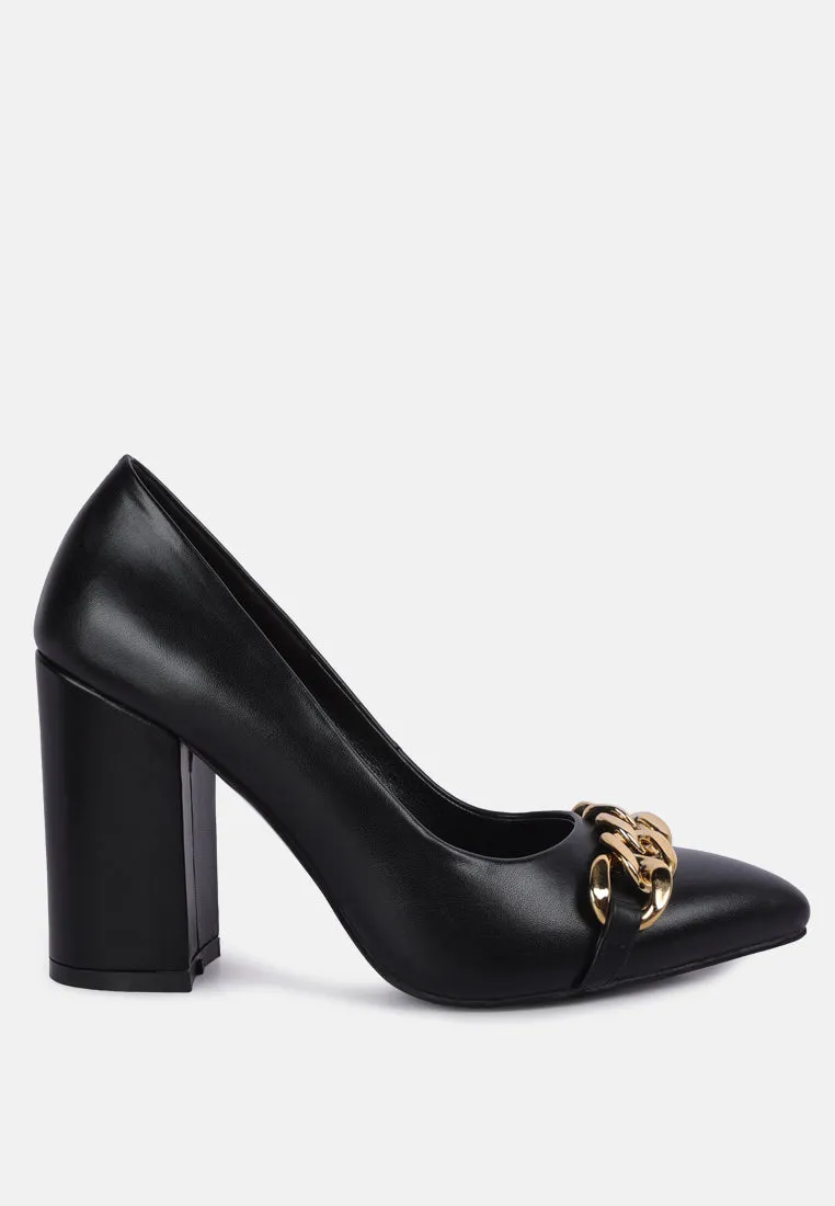 Majesty Block Heel Pumps By Ruw