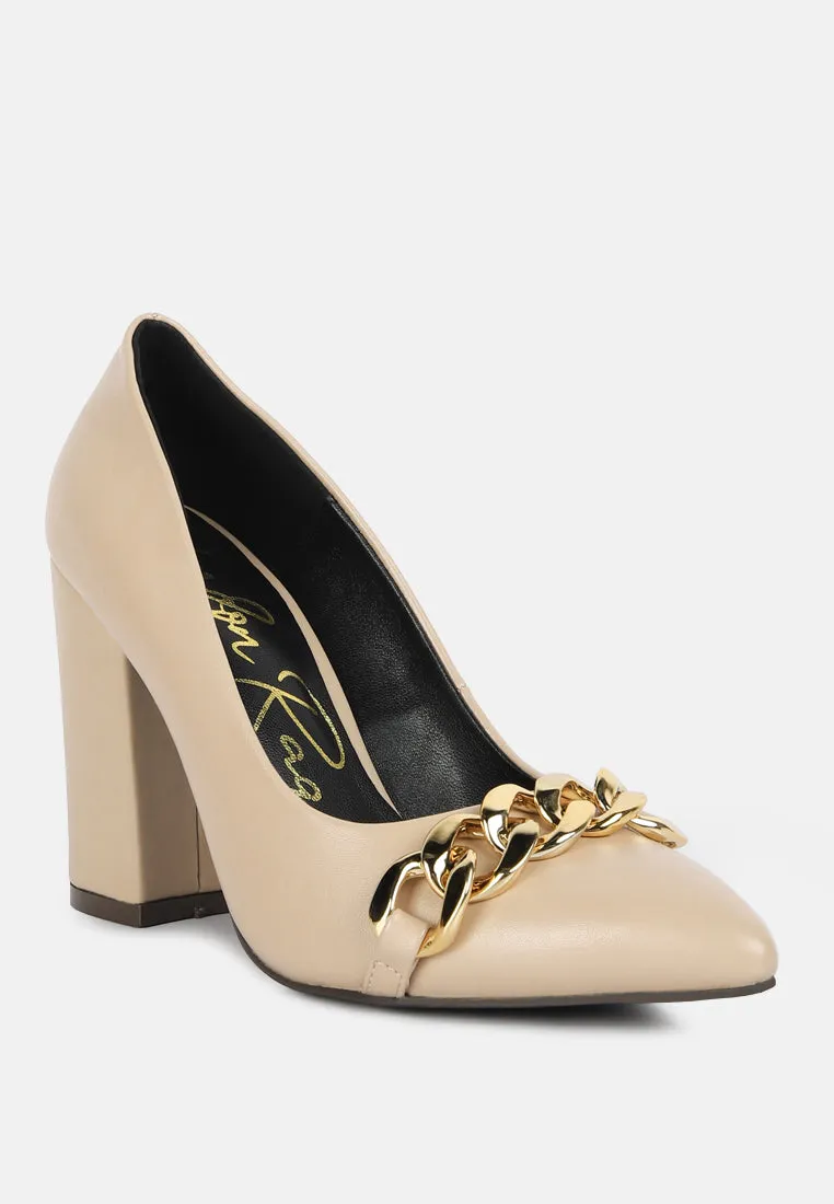 Majesty Block Heel Pumps