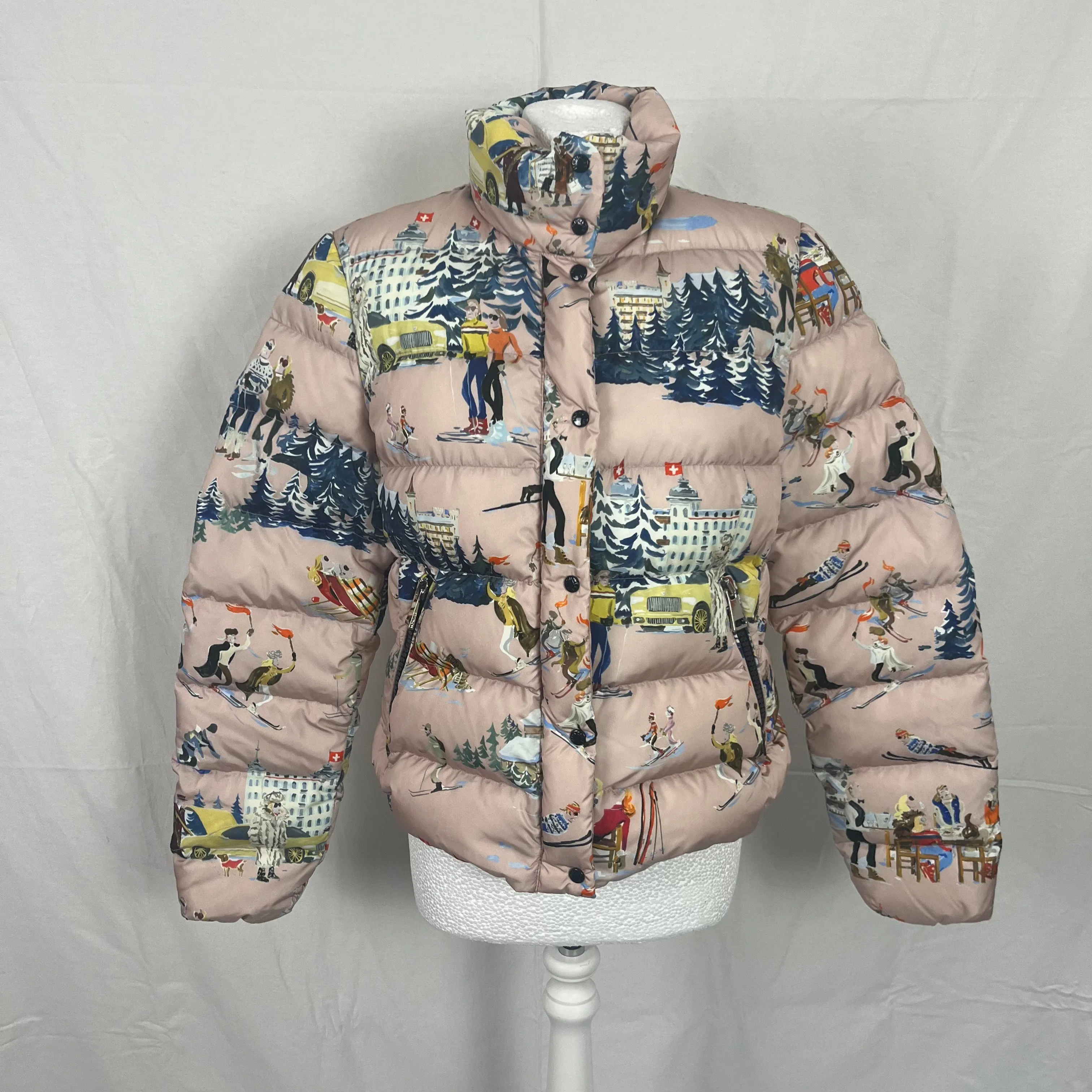 Moncler Brand New £1095 Shell Pink Claudette Down Jacket S