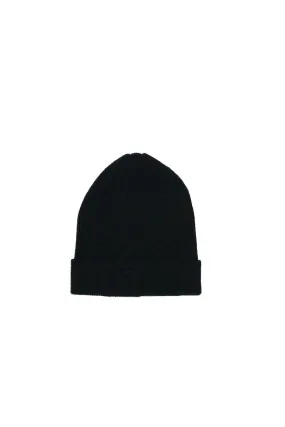 Ribbed Beanie in Black