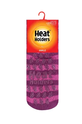 Women's Stripe Ankle Slipper Socks